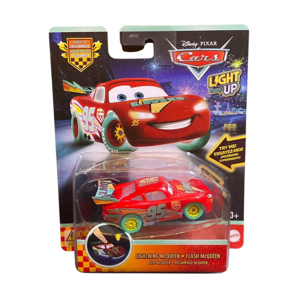 Cars Light Up Lightning McQueen Race to Celebrate Disney Pixar New In Hand